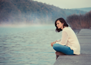 Lonely woman