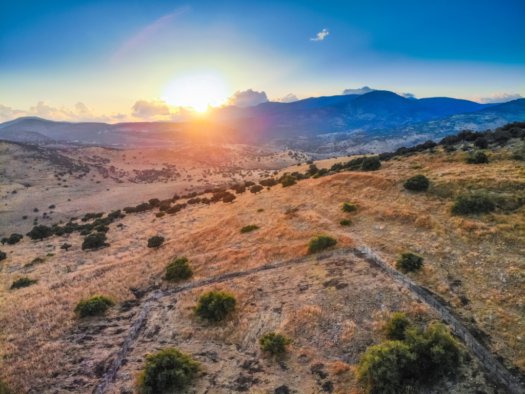 View of the mountains of the Galilee in North Israel